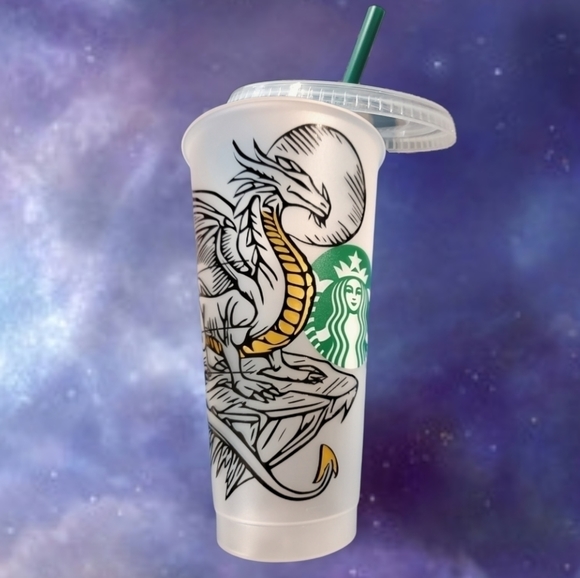 Starbucks Dining Dragon Reusable Cold Cup 24oz Venti Poshmark